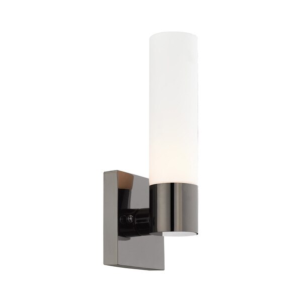 Aero 1 Light Black Chrome ADA Wall Sconce