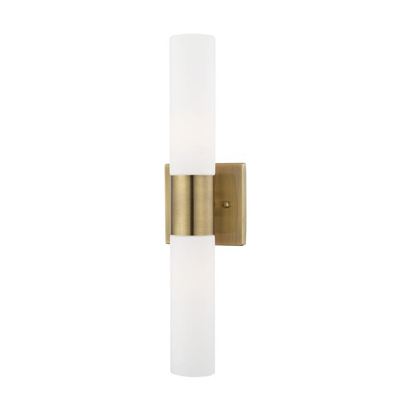 Aero 2 Light Antique Brass ADA Bath Vanity