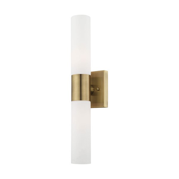 Aero 2 Light Antique Brass ADA Bath Vanity