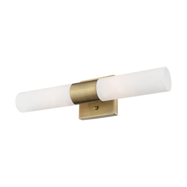 Aero 2 Light Antique Brass ADA Bath Vanity