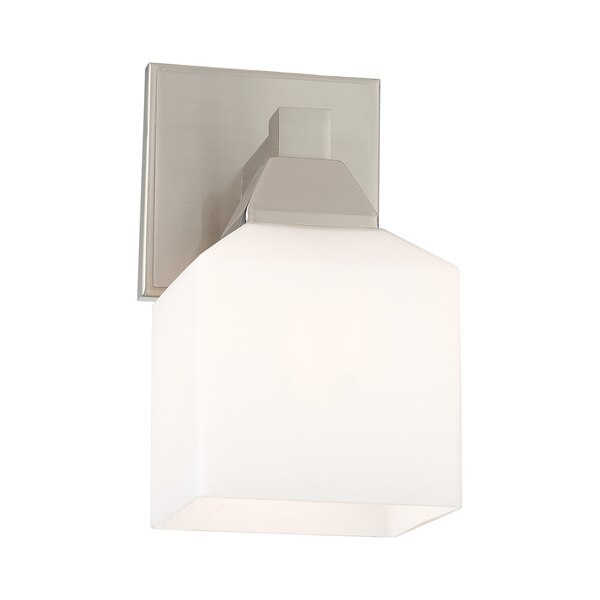 Aragon 1 Light Brushed Nickel Wall Sconc