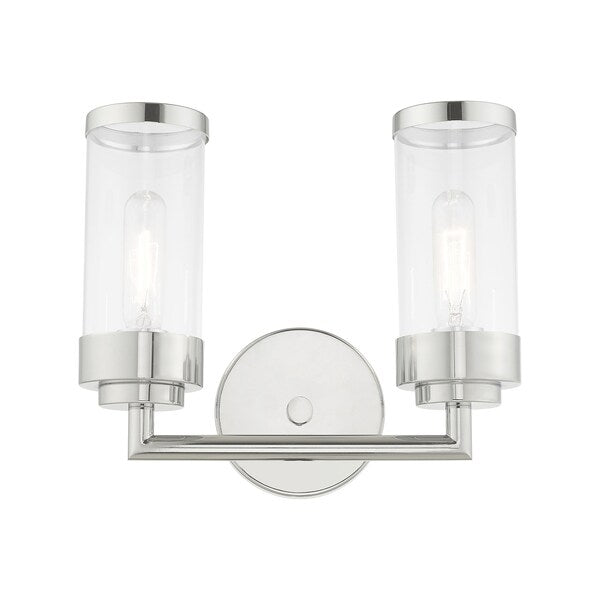 Hillcrest 2 Light Polished Chrome Bath Vanity