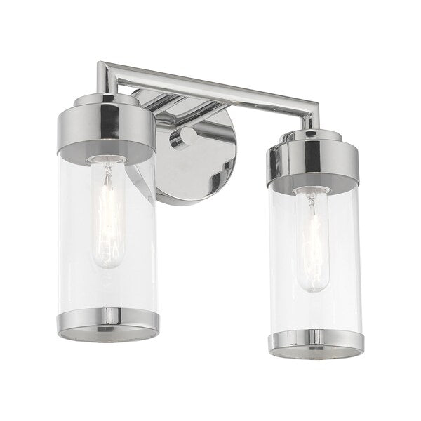 Hillcrest 2 Light Polished Chrome Bath Vanity