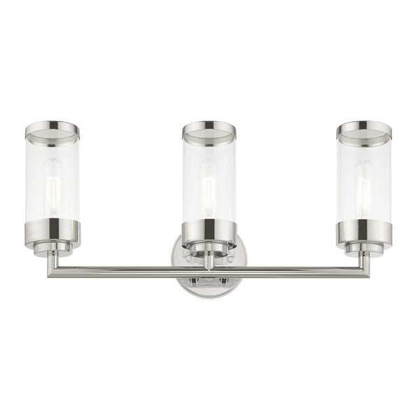 Hillcrest 3 Light Polished Chrome Bath V