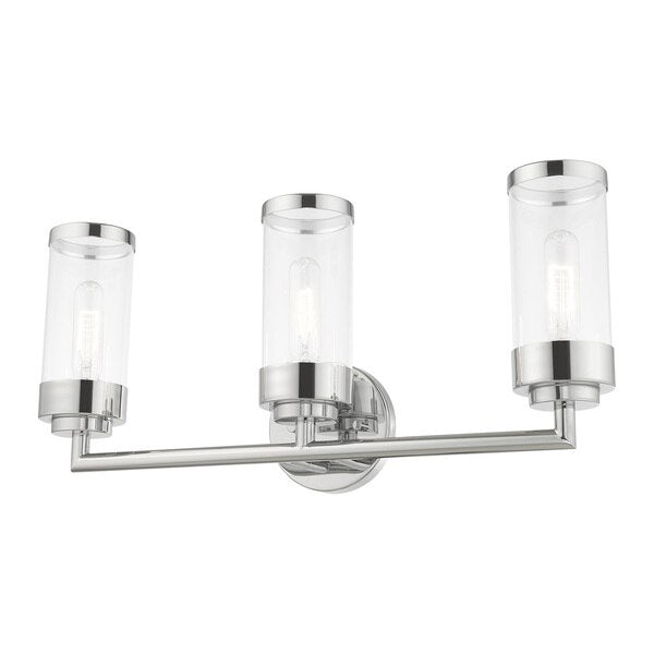 Hillcrest 3 Light Polished Chrome Bath V