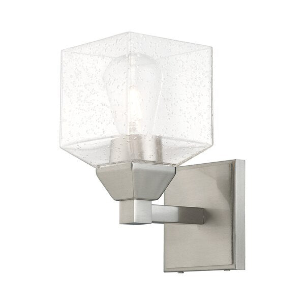 Aragon 1 Light Brushed Nickel Wall Sconc