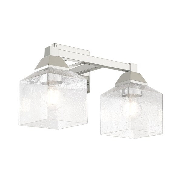 Aragon 2 Light Polished Chrome Bath Vanity