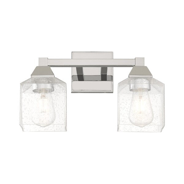 Aragon 2 Light Polished Chrome Bath Vanity