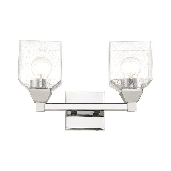 Aragon 2 Light Polished Chrome Bath Vanity
