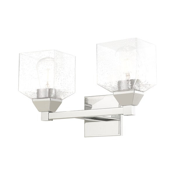 Aragon 2 Light Polished Chrome Bath Vanity