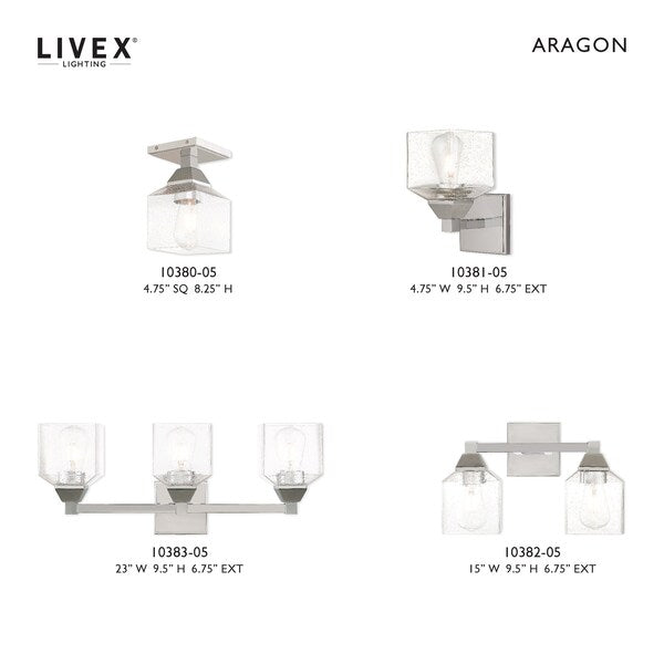 Aragon 3 Light Polished Chrome Bath Vanity