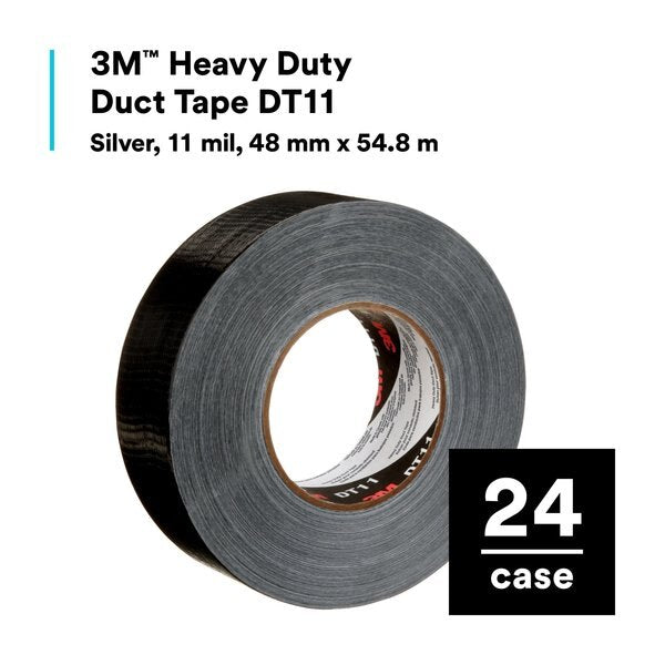 Duct Tape, Black, 11 mil, 54.8m L x 48mm W