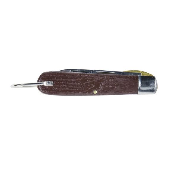 Pocket Knife, Spear, Plastic with Faux Wood Grain, 6-5/8