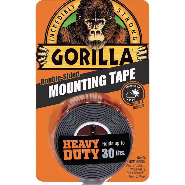 Mounting Tape, Black, 5 ft, Continuous Roll