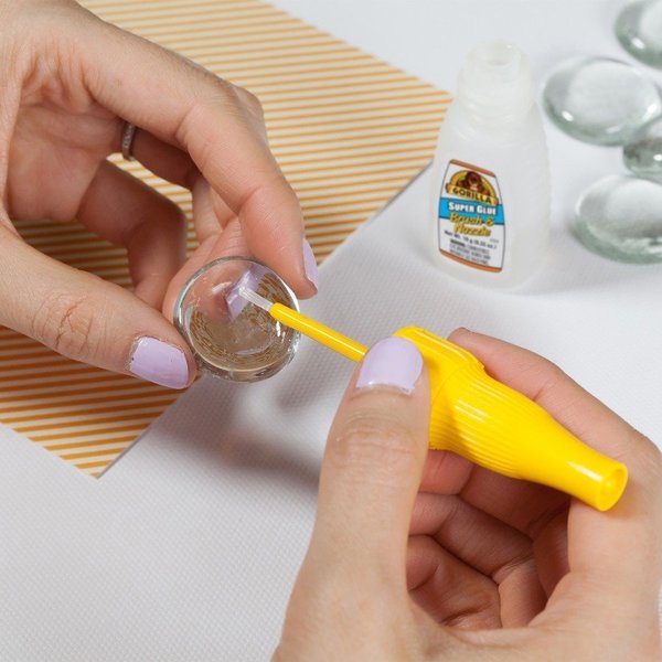 Instant Adhesive, Super Glue Brush & Nozzle Series, Clear, 0.35 oz, Bottle