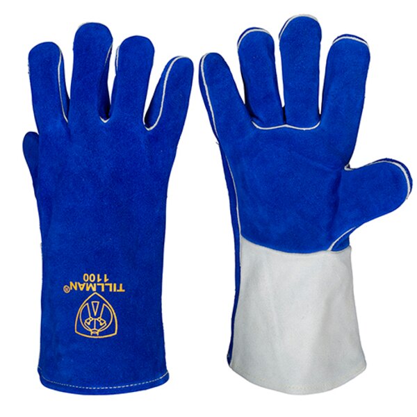 Stick Welding Gloves, Cowhide Palm, L, PR