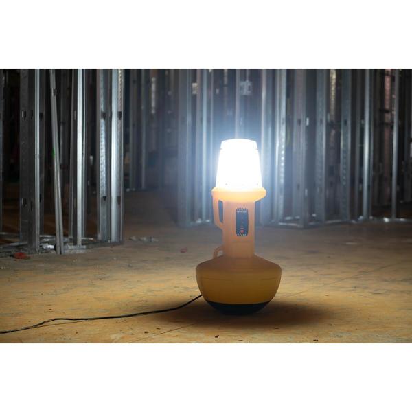 Temporary Job Site Light, 15000 lm, Bk/Yl