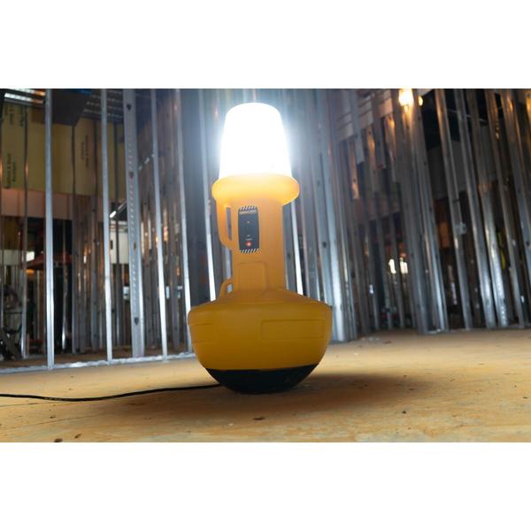 Temporary Job Site Light, 15000 lm, Bk/Yl