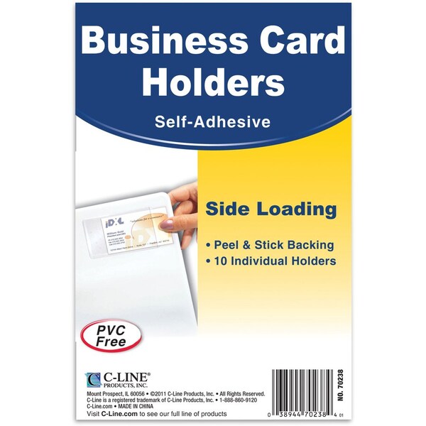 AdhesiveBusinessCardHolders, PK10