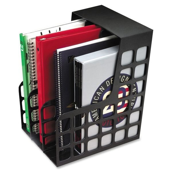 Magazine File, Black, Plastic