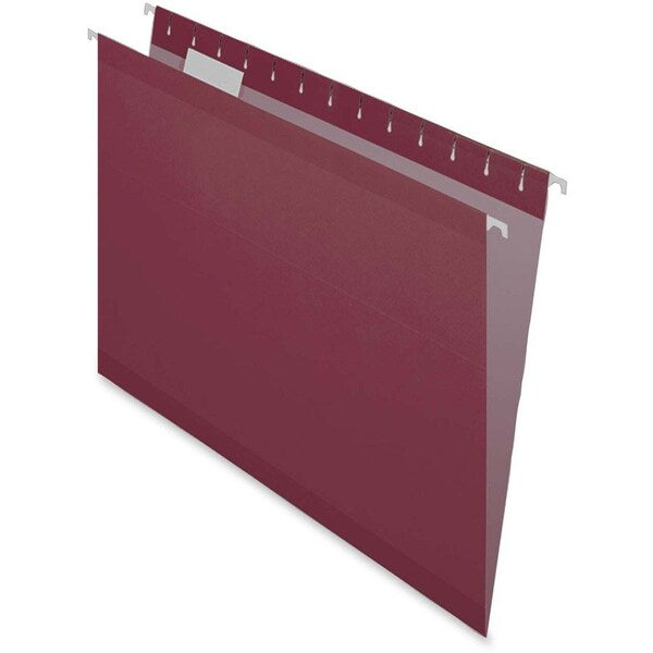 Hanging File Folders, Burgundy, PK25
