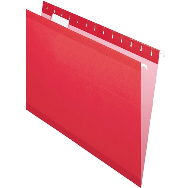 Hanging File Folders, Red, PK25