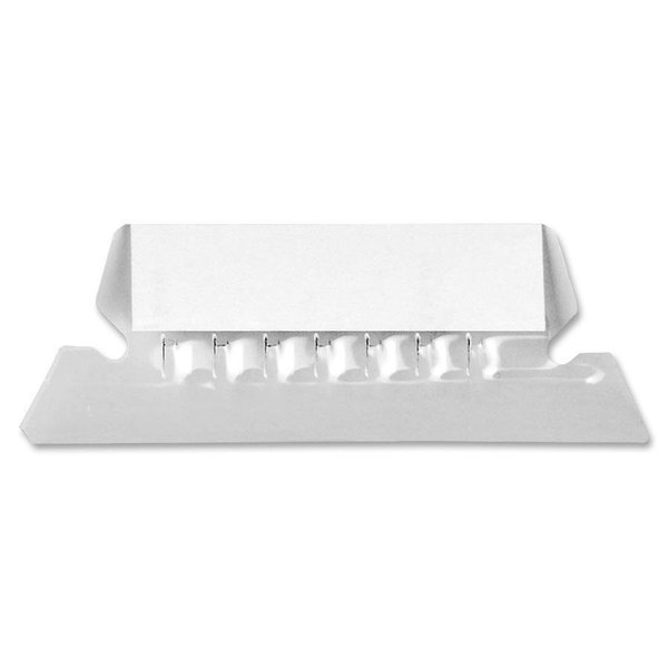 Hanging Folder Tabs, Clear, Plastic, PK25