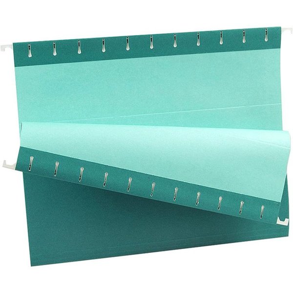 Hanging File Folders, Teal, PK25