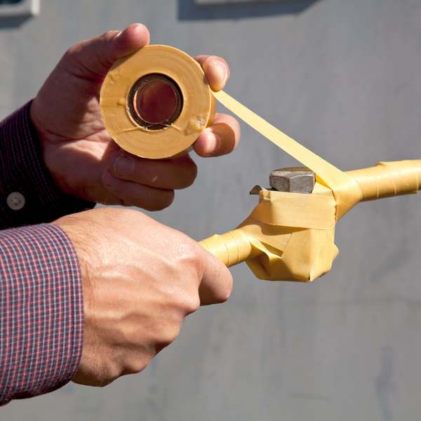 Varnished Cotton Cambric Electrical Tape 2520, Scotch, 3/4 in W x 108 ft L, 8 mil, Yellow, 1 Pack