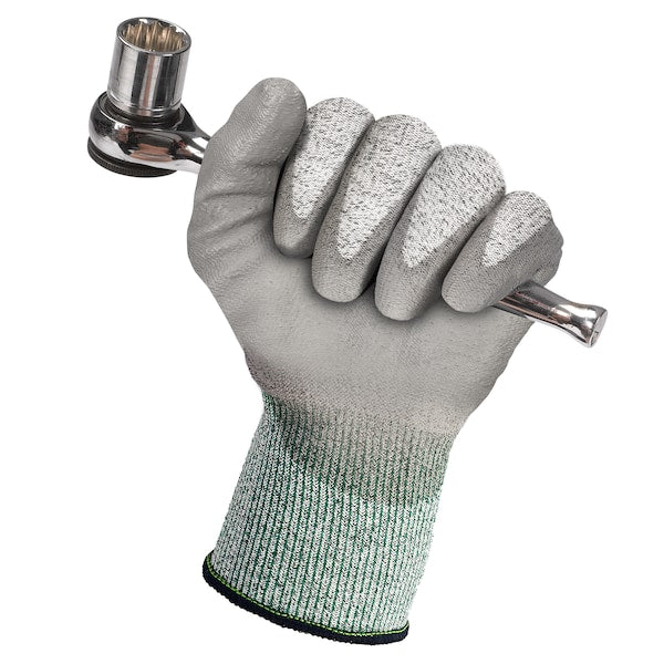 Cut Resist Gloves, M, Gray/Salt Pepper, PR