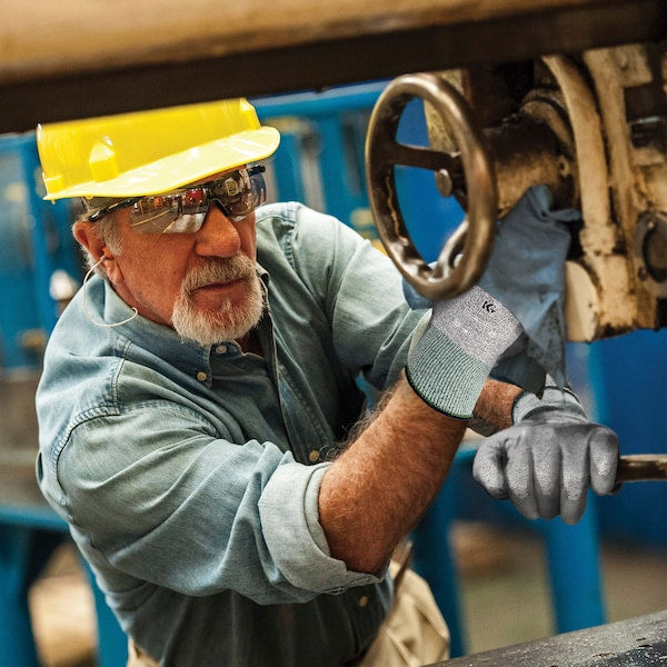 Cut Resist Gloves, M, Gray/Salt Pepper, PR