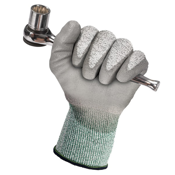Cut Resist Gloves, XL, Gray/Salt Pepper, PR