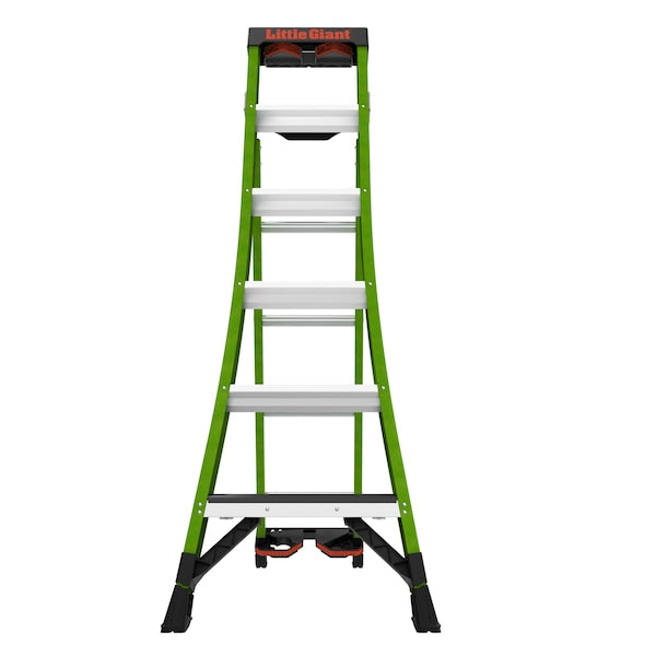 FIBERGLASS COMBINATION LADDER, 3-in-1 All-Access Combination Ladder Configuration, 13 ft
