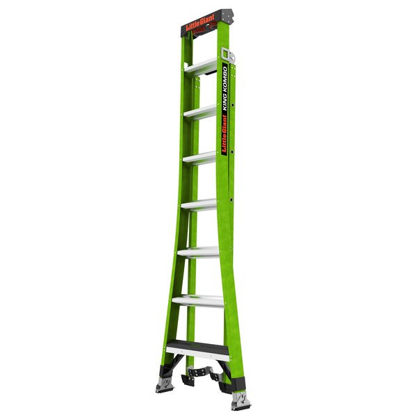 FIBERGLASS COMBINATION LADDER, 3-in-1 All-Access Combination Ladder Configuration, 17 ft