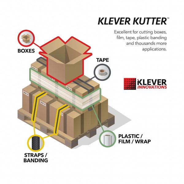 Safety Cutter, 4 5/8 in L, Fixed Blade, Safety Recessed, Contoured Plastic Handle, Yellow, 10 Pack