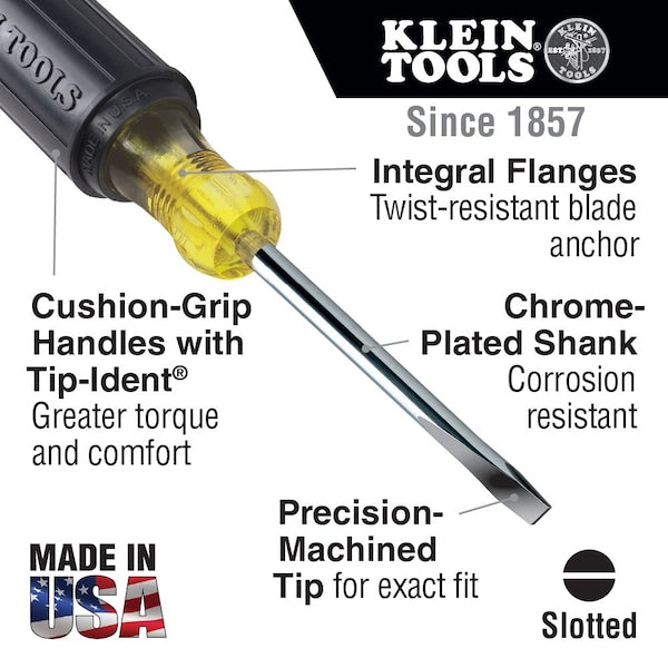 General Purpose Slotted Screwdriver 1/16 in Round