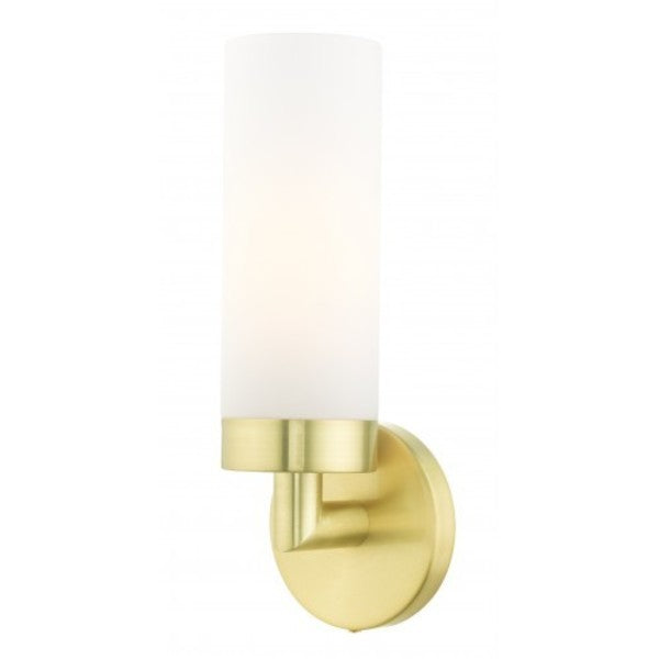 Satin Brass ADA Single Sconce, 1 Light