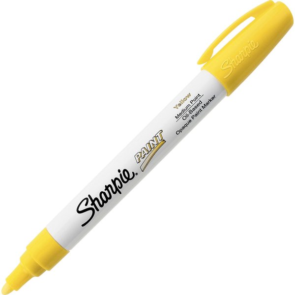 Paint Marker, Medium Point, Yellow, PK12