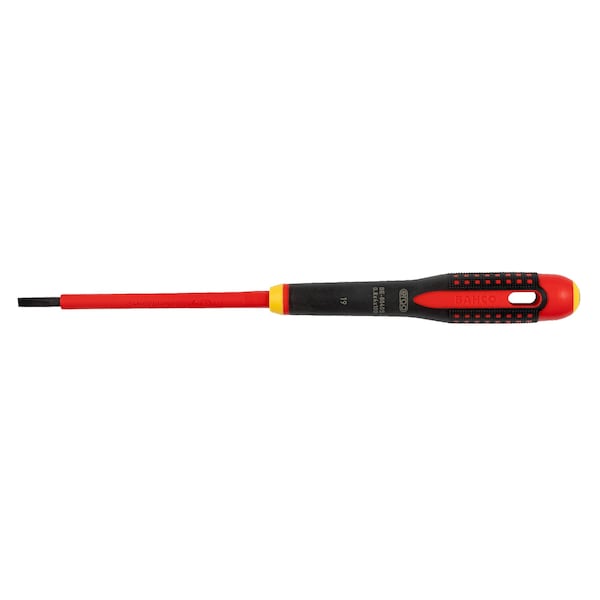 Slotted Insulated Screwdriver, 7X3X1/8