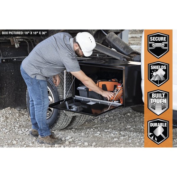 Underbody Truck Box, Black, 9 cu. ft. Cap.