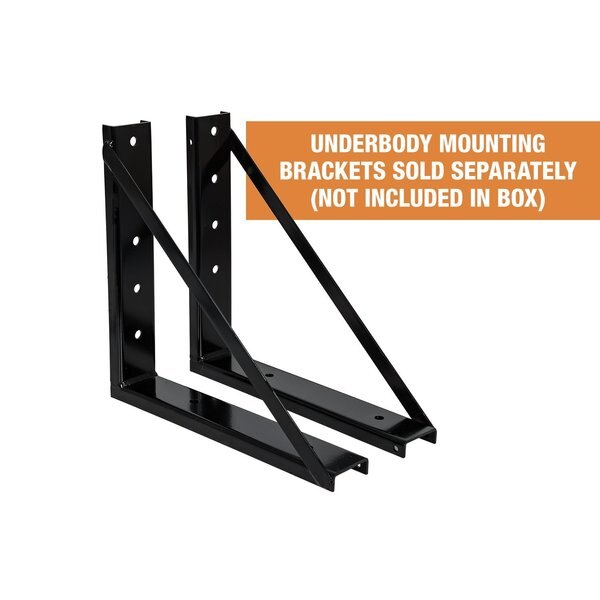 Blk Steel Underbody Truck Box W/ T-Handl