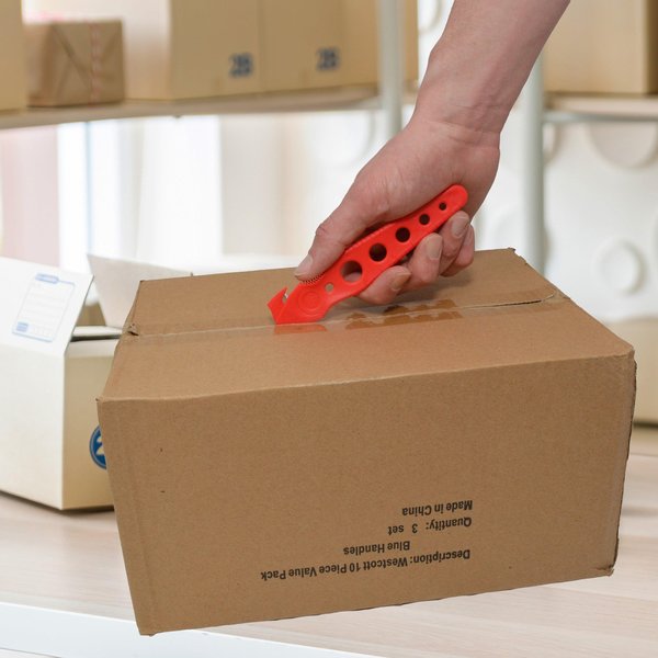 Saber-Safety Cutter, Red, PK50, Safety Blade, General Purpose