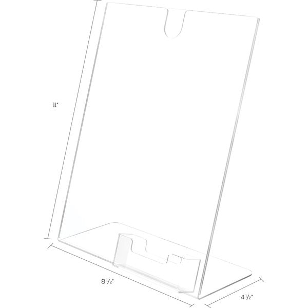 Sign and Business Card Holder, 8-1/2x11