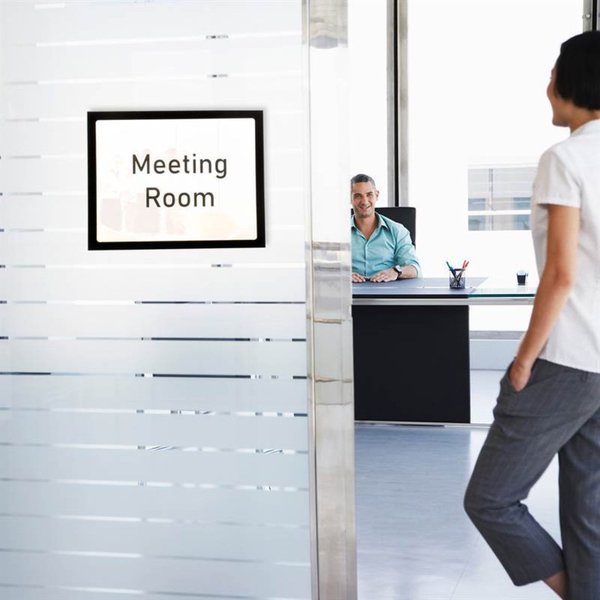 Magneto Adhesive Picture Frame, Black, PK2