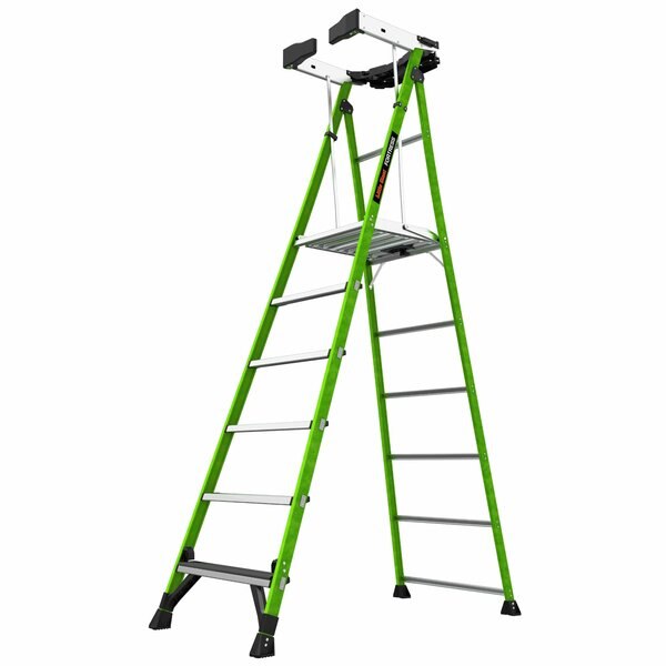 Platform Stepladder, 375 lb Cap., 6 ft H