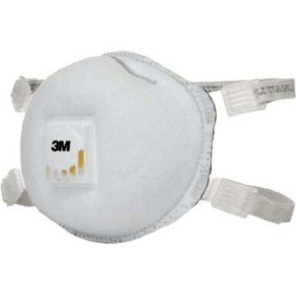 N95 Disposable Respirator w/ Valve, Universal, White, PK10
