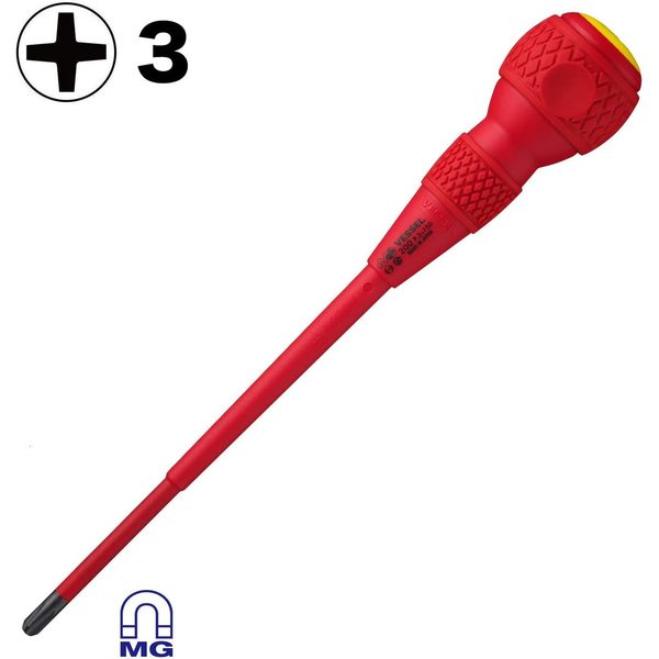 BALL GRIP Insulated Screwdriver No.200 +