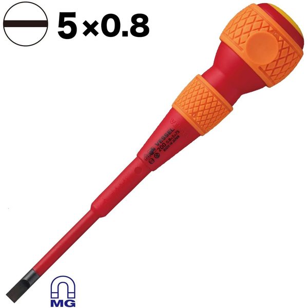 BALL GRIP Insulated Screwdriver No.200 -
