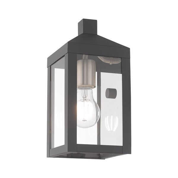 Nyack 1 Light Scandinavian Gray Outdoor Wall Lantern
