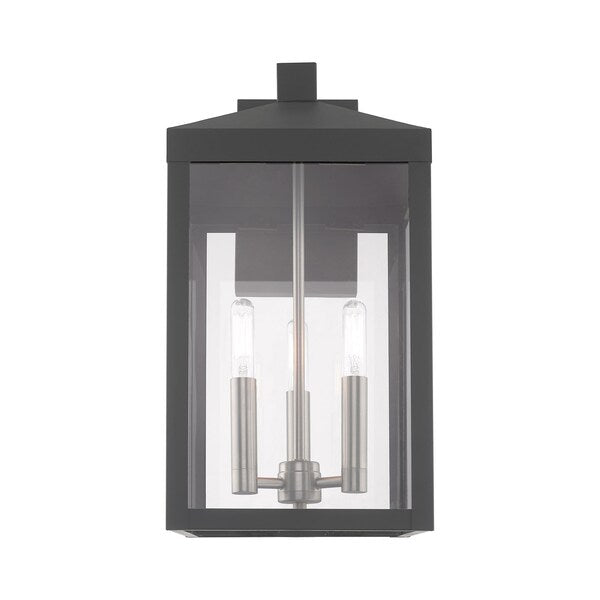 Nyack 3 Light Scandinavian Gray Outdoor